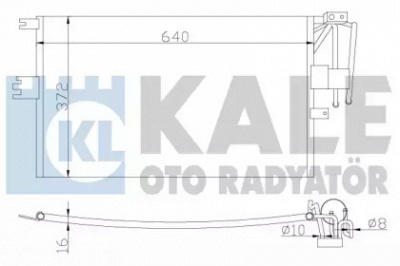 KALE OTO RADYATOR 382300 -  Конденсатор, кондиционер